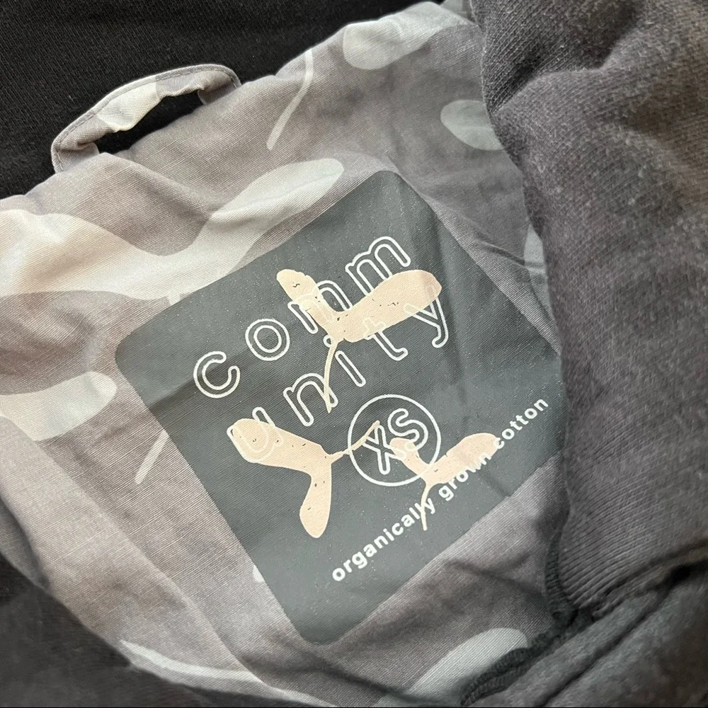 ARITZIA • Community Organic Cotton Warm Black Sweater Coat - Picture 7 of 11
